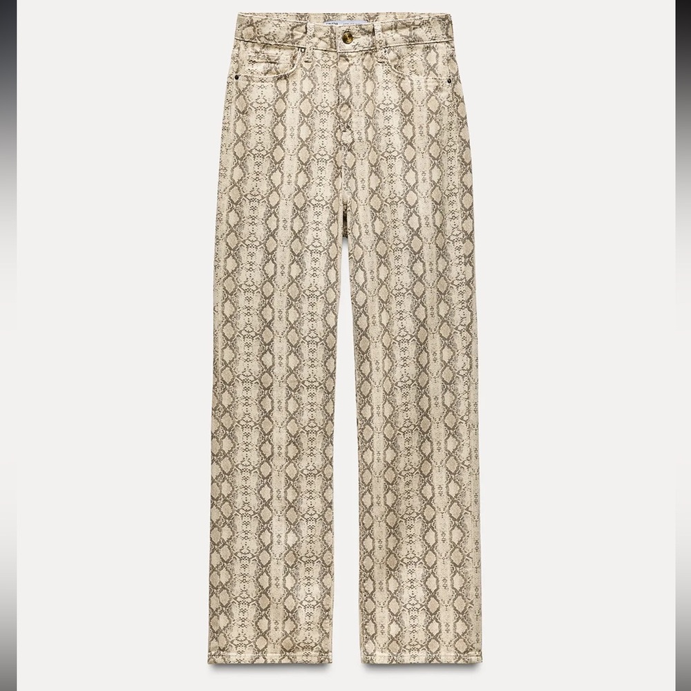 Zara Snake Print Pants